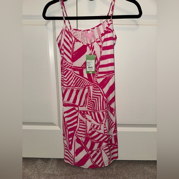NEW with tags Lilly Pulitzer Daphne Dress Capri Pink Yacht Sea pattern. XS - Picture 3 of 3